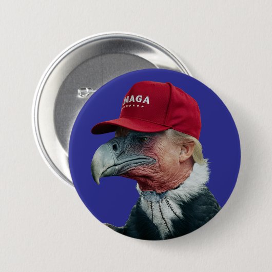Trump Vulture Button 缶バッジ (正面&裏面)