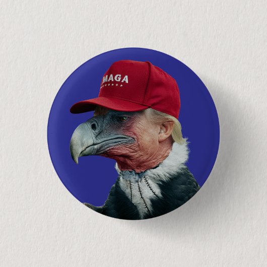 Trump Vulture Button 缶バッジ (正面)