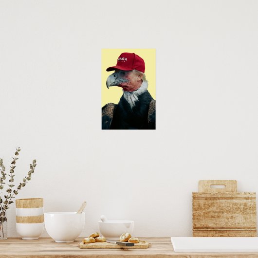 Trump Vulture Poster ポスター (キッチン)