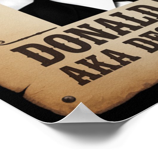 Trump Wanted Poster ポスター (角)