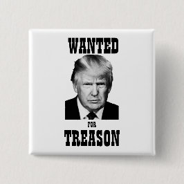 Trump Wanted Poster Treason 缶バッジ
