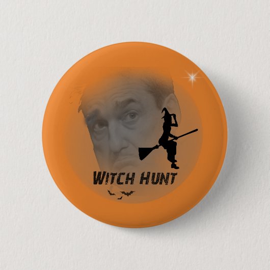 Trump Witch-hunt Buttonロバートのミューラー大統領 缶バッジ (正面)