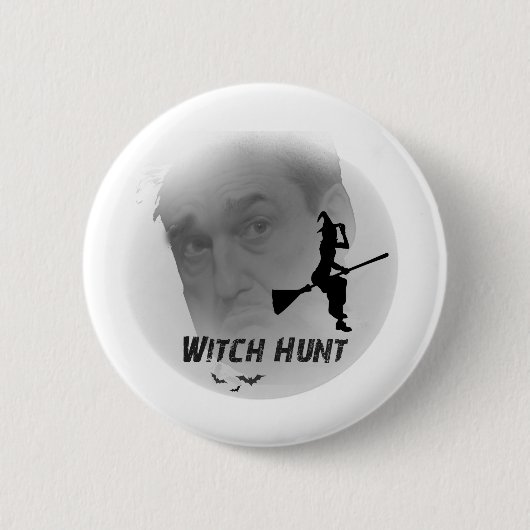 Trump Witch-hunt Buttonロバートのミューラー大統領 缶バッジ (正面)