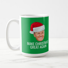 Trump with Santa Hat - Make Christmas Great Again コーヒーマグカップ