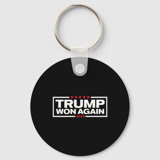 Trump Won Again 2025 President 47th Of White House キーホルダー (正面)