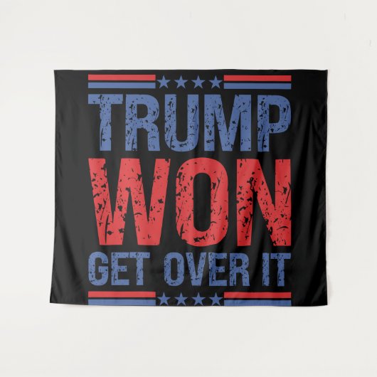Trump Won Get Over It  タペストリー (正面(横))