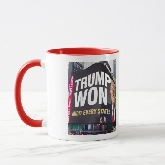 TRUMP WON IN EVERY STATE   MUG マグカップ (左)
