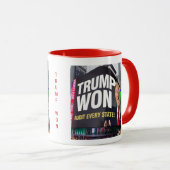 TRUMP WON IN EVERY STATE   MUG マグカップ (正面右)