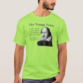 Trump Years, Shakespeare,ライム Tシャツ (正面)