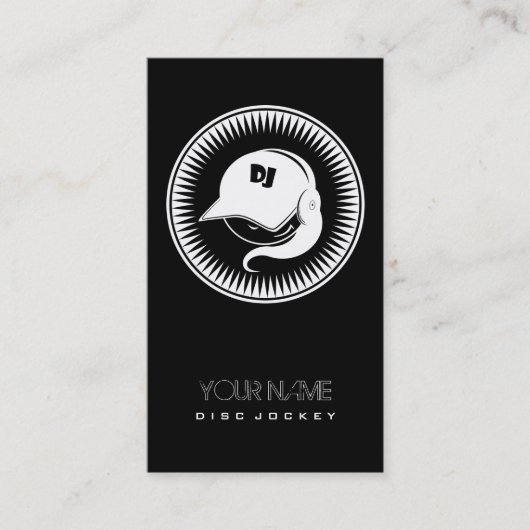 Trumpcards - DJはメスのディスクジョッキー01をからかいます 名刺 (正面)