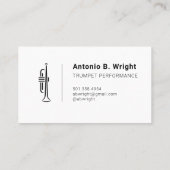 Trumpetミニマルロゴ名刺 名刺 (裏面)