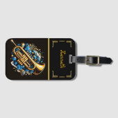 Trumpet鮮やかとNotes on Black ラゲッジタグ (正面横)