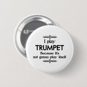 Trumpet – 自遊体のおもしろいDeco Music 缶バッジ (正面&裏面)