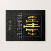 Trumpet Born To Be Trumpeter for Musicians ジグソーパズル (横)