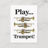 Trumpet Instrument Trumpeter Musician 名刺 (正面)