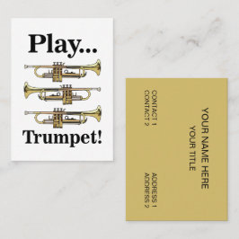 Trumpet Instrument Trumpeter Musician 名刺