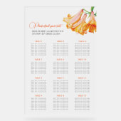 Trumpet lilies wedding 12 table seating chart  アクリルサイン (正面)