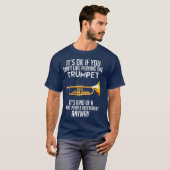 Trumpet Lover Trumpet Musician Jazz Lover Men Tシャツ (正面フル)