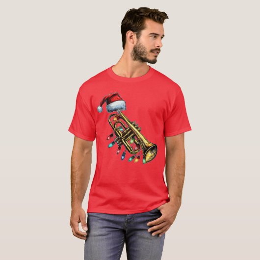 Trumpet Music Instrument gift Tシャツ (正面フル)