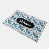 Trumpet Music Notesの断片 ドアマット (アングル)