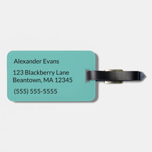 Trumpet Player個人設定 ラゲッジタグ (裏面横)