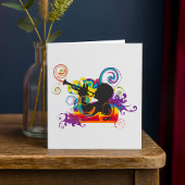 Trumpet Player Art Work 招待状