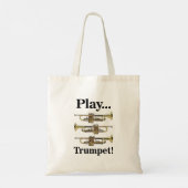 Trumpet Player Brass Instrument トートバッグ (裏面)