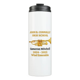 Trumpet Player High School Band Gold Personalized タンブラー