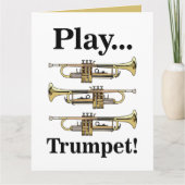 Trumpet Player Trumpeter Musician カード (正面)
