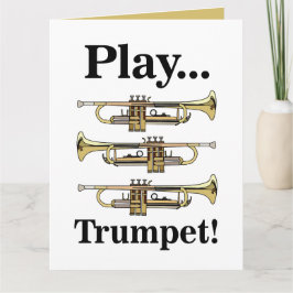 Trumpet Player Trumpeter Musician カード