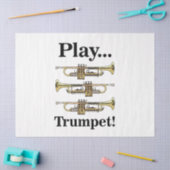 Trumpet Player Trumpeter Musician 薄葉紙 (クラフト)