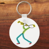 Trumpet Playing Stickman キーホルダー (裏面)
