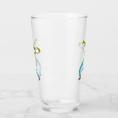 Trumpet Playing Stickman タンブラーグラス (左)