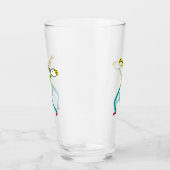 Trumpet Playing Stickman タンブラーグラス (右)