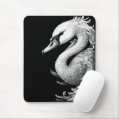 "Trumpet the Swan" Portrait Mouse Pad マウスパッド (マウス)