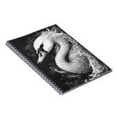 "Trumpet the Swan" Side Glance Spiral Notebook ノートブック (右側)