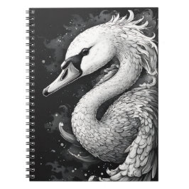 "Trumpet the Swan" Side Glance Spiral Notebook ノートブック