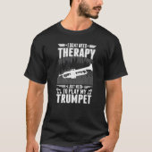 Trumpet Therapy Trumpet Player Trumpeter Premium Tシャツ (正面)