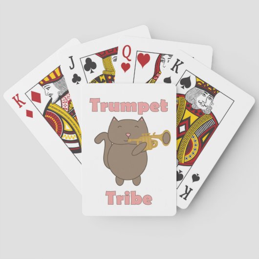 Trumpet Tribe Brown Cat トランプ (裏面)