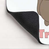 Trumpet Tribe Brown Cat Pink マウスパッド (コーナー)
