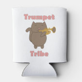 Trumpet Tribe Cartoon Cat 缶クーラー (裏面)