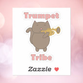 Trumpet Tribe Cat Music シール