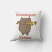 Trumpet Tribe Cat Musician クッション (裏面)