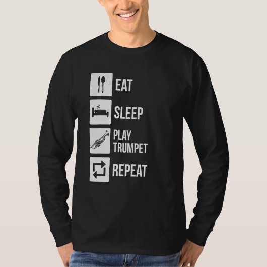 Trumpeter Instrument Trumpet_1 Tシャツ (正面)