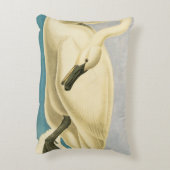Trumpeter Swan by John James Audubon, Birdヴィンテージ アクセントクッション (裏面(縦))