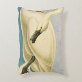 Trumpeter Swan by John James Audubon, Birdヴィンテージ アクセントクッション (正面(垂直))