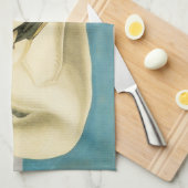 Trumpeter Swan by John James Audubon, Birdヴィンテージ キッチンタオル (四つ折り)