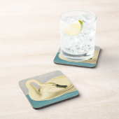 Trumpeter Swan by John James Audubon, Birdヴィンテージ コースター (右側)