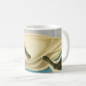 Trumpeter Swan by John James Audubon, Birdヴィンテージ コーヒーマグカップ (正面右)