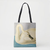 Trumpeter Swan by John James Audubon, Birdヴィンテージ トートバッグ (正面)